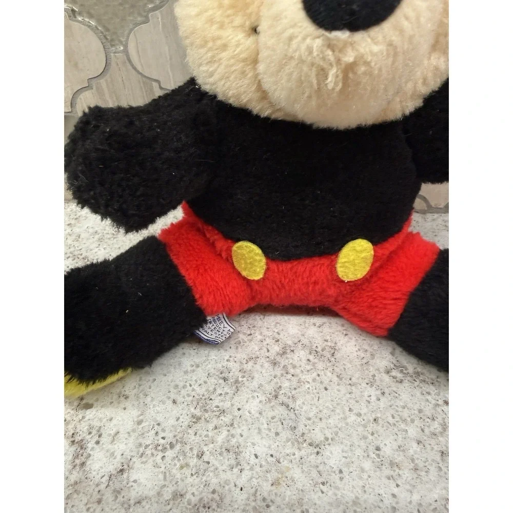 Vintage MICKEY MOUSE Plush Stuffed Toy‎ Doll Walt Disney, Taiwan. 10